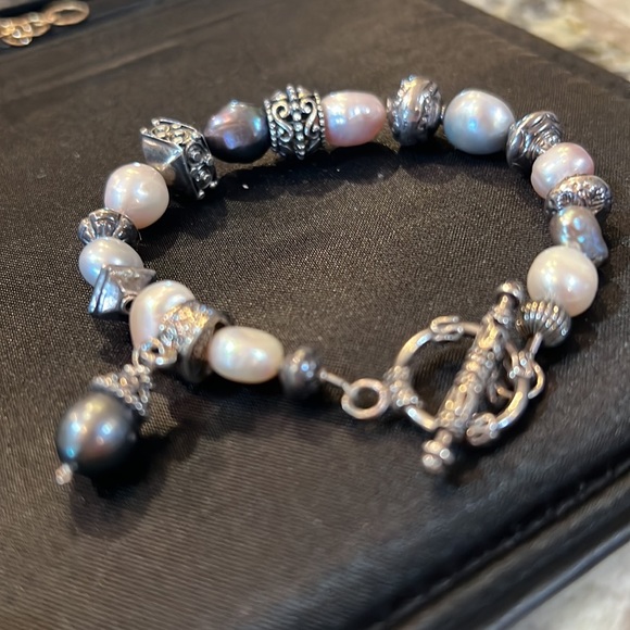 Silpada rare freshwater pearl and silver bracelet - Picture 5 of 10